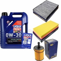 Inspektionskit Filter Liqui Moly ÖL 5L 0W-30 FüR VW Golf IV 1J1 2.3 V5 2.8 V6
