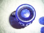 COLBALT BLUE HOBNAIL MINI PITCHER AND 4 GLASSES  FREE SHIPPING — photo 6