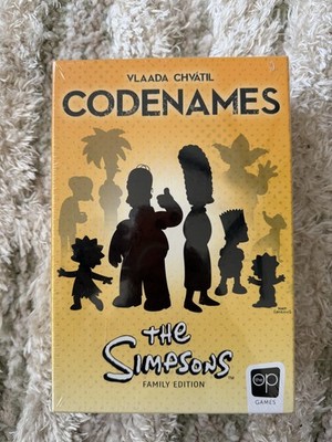 Codenames The Simpsons Family Edition Party Board Game New Sealed 2-8 Players 8+