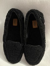UGG Fluff Women's Slipper Size US 8 Black Lamb Fur Orgin Australia