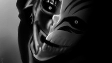 Anime bleach monochrome face Custom Gaming Mat Desk