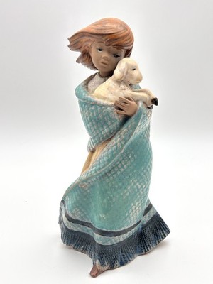 Lladro 2164 My Lost Lamb in Gres Vintage Figur - AUSSERGEWÖHNLICH SELTEN!