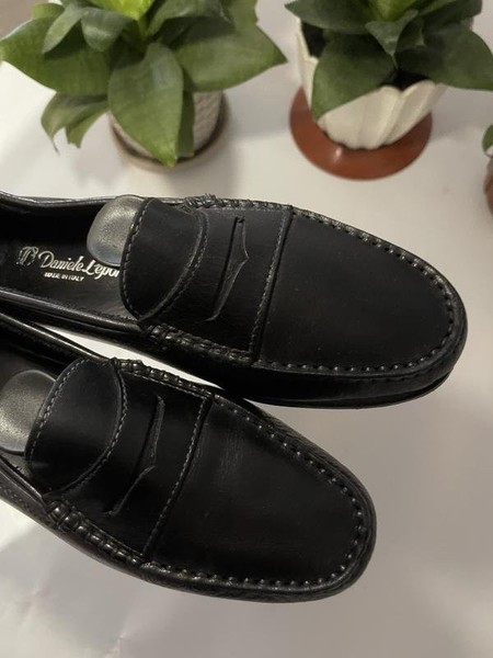 Women Daniele Lepori Loafers Black Leather 38
