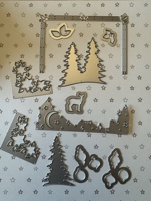 Stampin  Up!  Card Front Builder  Thinlits - Dies (144674) SIZZIX - 11 Teile
