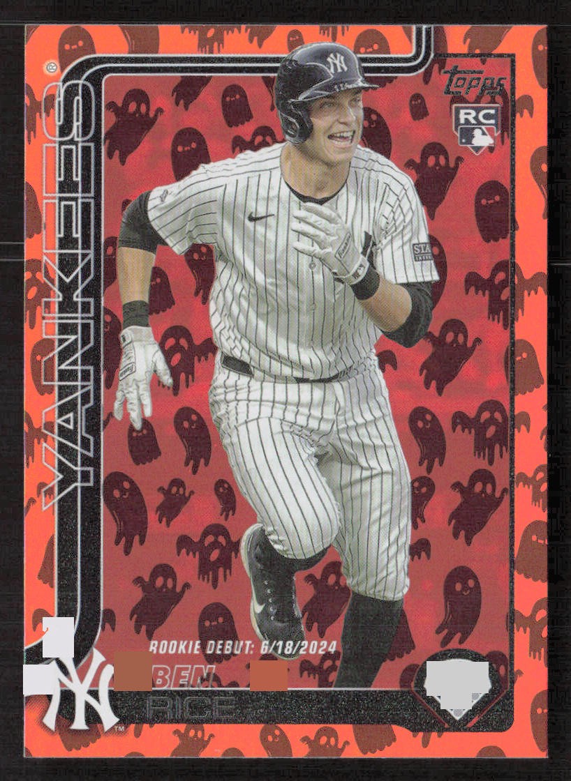 Ben Rice 2025 Topps Update #US25 Holiday Ghost New York Yankees