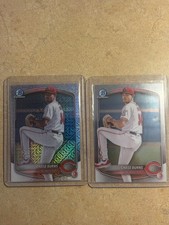 Chase Burns 2025 Bowman Chrome Prospects Mojo Refractor  & Chrome Base #BCP-122