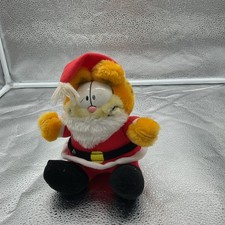 1990 McDonalds Garfield Santa Christmas 6  Plush Vintage Rare