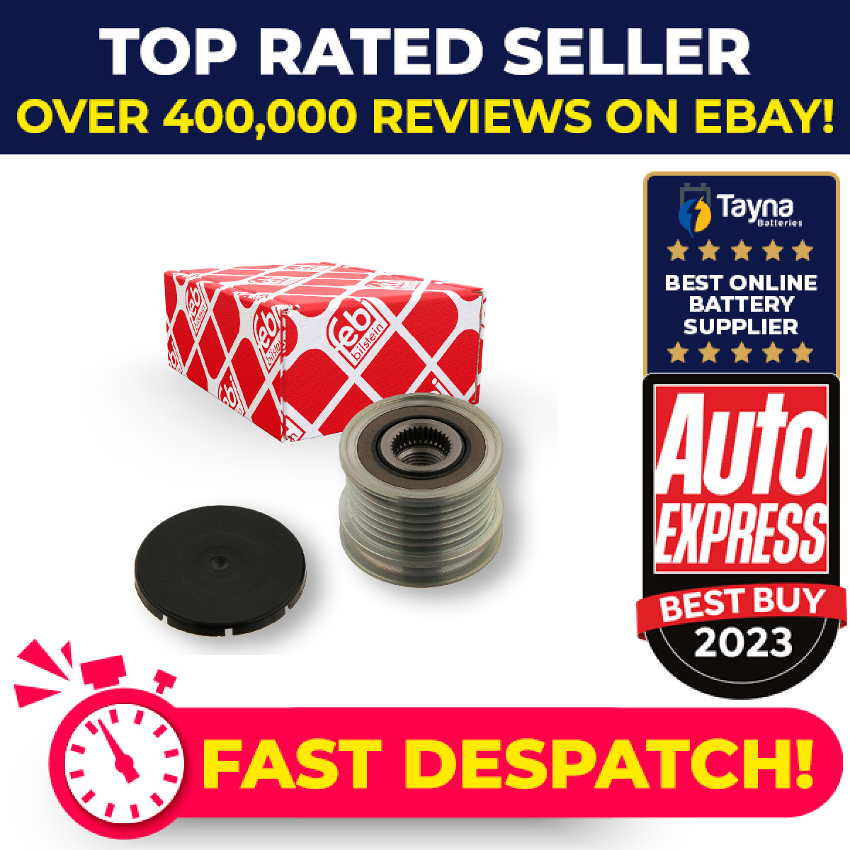 Overrunning Alternator Pulley fits MERCEDES V220 638 2.2D 99 to 03 OM611.980 New