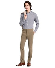 Tommy Hilfiger Mens Modern fit Dress Pants 36 / 32 Olive Green Solid Stretch