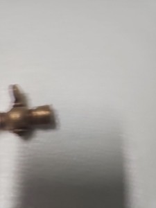 (364)  Vintage 1/4 Inch Brass Valve With Female Openings On Each End.