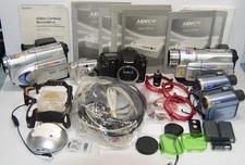 Lot of Cameras Cinema Camcorders Accessories SOLD AS IS for Parts Lot 15
