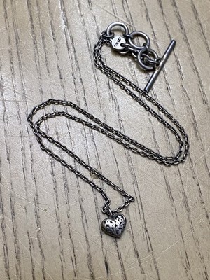 Lois Hill Sterlingsilber 925 Designer signierte offene Stil Herz Gliederkette 16 Zoll