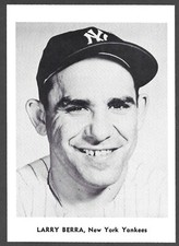 1958-65 JAY PUBLISHING Larry Yogi Berra  YANKEES  5x7  PICTURE PACK PHOTO  NM  C
