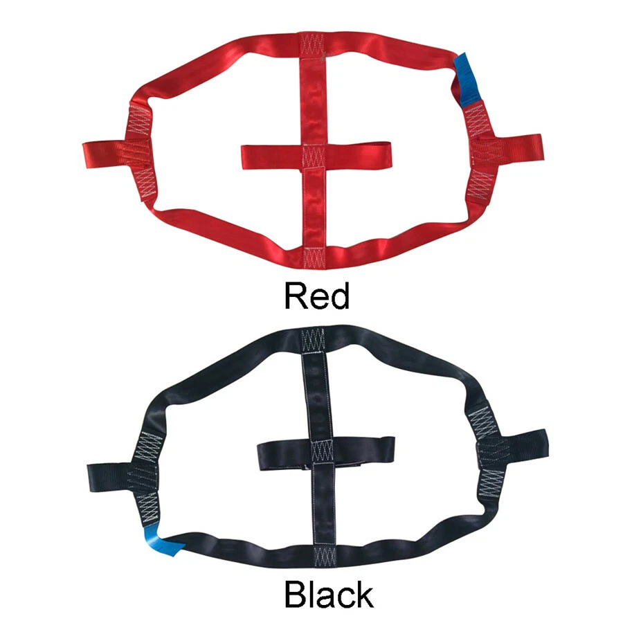 Correa de amarre de barra de transporte de manillar de rueda trasera de poliéster rojo de alta resistencia Foto 3 de 4