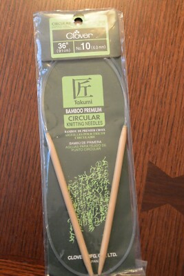 NIP Clover 3016 Takumi Bamboo Circular Knitting Needles36'' No 10 (6 MM)