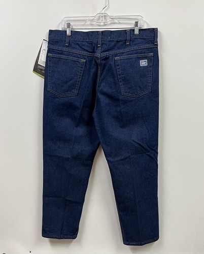 Tyndale Fr Jeans Mens 36x30 Blue Denim Insect Guard Workwear Cat2 - Picture 6 of 11