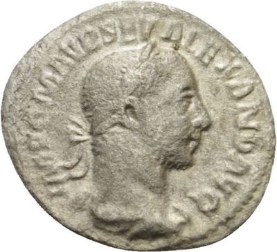 Ancient Rome Severus Alexander AD 226 SILVER Denarius PAX SCEPTER