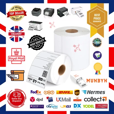 PGE 4x6" 100x150mm Direct Thermal Labels 500/roll Zebra Munbyn Citizen 6x4 CHEAPEST