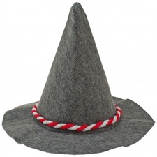 10 x Seppelhut Rot/Weiß Kordel, Filzhut, Bier, Bayern - Oktoberfest, Karneval