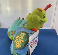 Vintage Disney Store Plush Heimlich Stuffed Animal Bean Bag A Bugs Life 8" W Tag