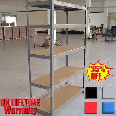 Heavy Duty Storage Racking 5 Tier Shelving Boltless Metal for Garage Workshop🌟