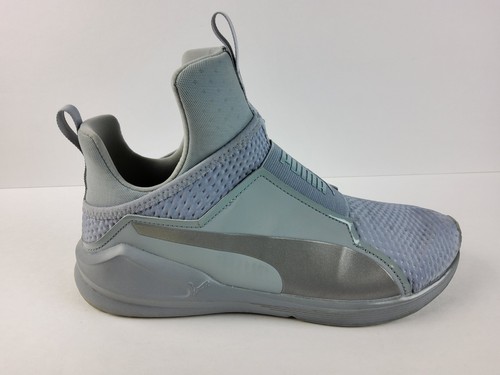 Puma Fierce Core Slip On Womens Sneakers Athletic Gym Shoes Size 9 Gray Silver - Picture 4 of 10