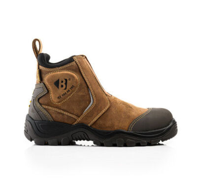 Buckler BSH014BR S3 Brown Leather Safety Dealer Boot with Ankle