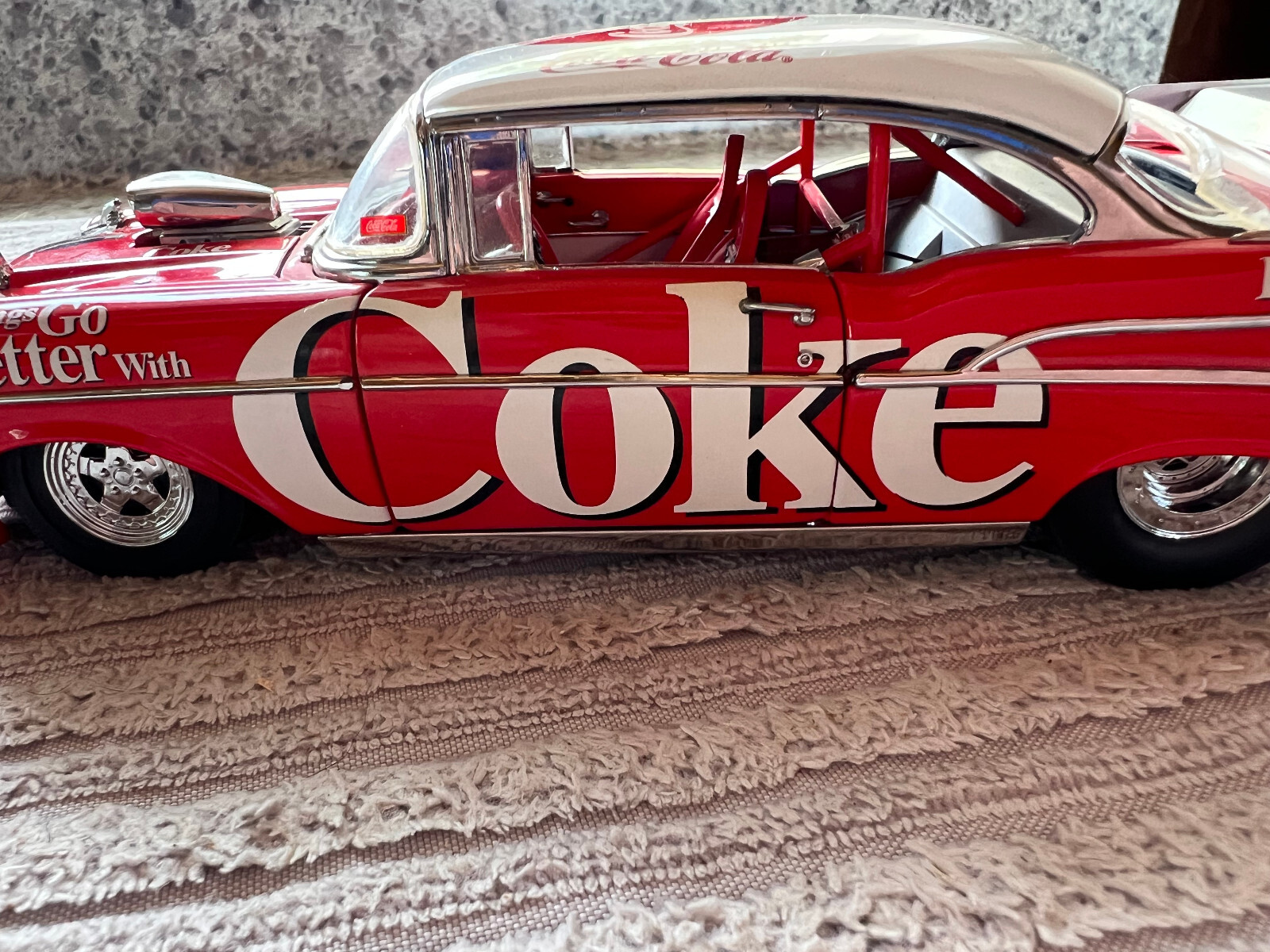 Danbury Mint 1957 Chevy Pro Street Super Comp, Coca-Cola, 1:24, Diecast  Metal