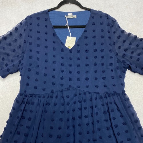 Grace Karin Dress Womens 2XL Navy Blue Long Sleeve Mini NWT - Picture 3 of 8