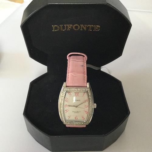 Lucien Piccard pink watch, large face Lucien Piccard Ladies Pink Dial Stainless Steel Case Pink  main image 2