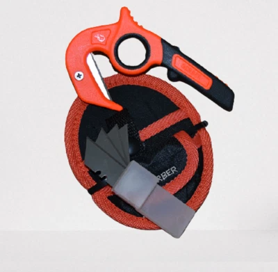 Gerber Gear Vital Zip, Aufreisklinge + 3 ersatz Klingen +Holster Aufbrechmesser