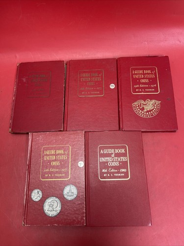 Red Book  A Guide Book Of United States Coins Lot of 5 (14th26th29th30th36th)*3
