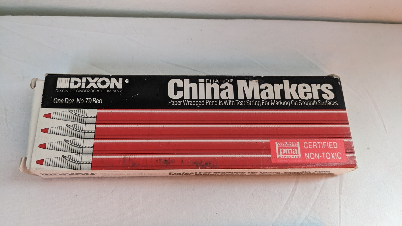Dixon China Marker Red No. 79 Rouge Peel Off Grease NonToxic Pencil