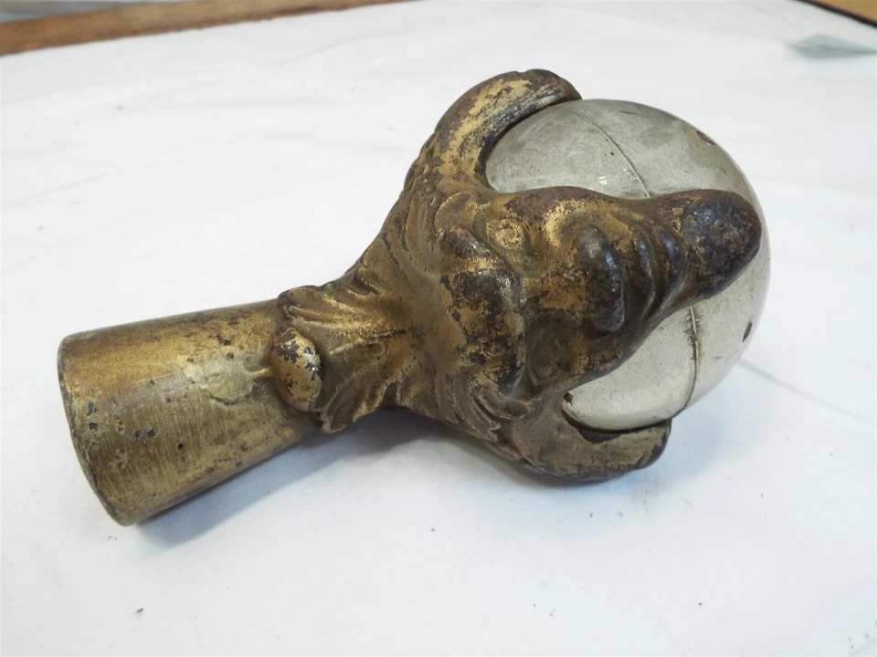 Large Cast Iron Glass Ball Claw Foot Feet Table Couch Bench Chair Furniture Leg - Image 2 of 4