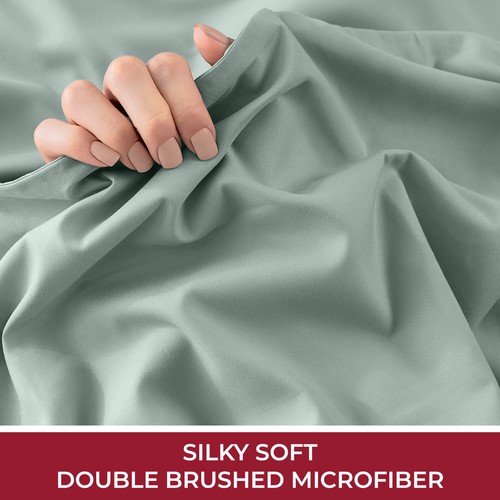Mellanni Fitted Sheet Microfiber Extra Deep Pocket Up To 21" Deep Mattress - Picture 121 of 137
