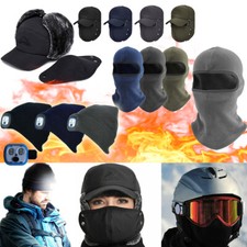 Winter Balaclava Knit Trapper Hat Warm Beanie Cap Outdoor Windproof Thermal Mask