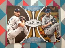 GR-19 Chris Sale / Randy johnson 5x7 gold 6/10 made 2019 Topps Greatness Returns