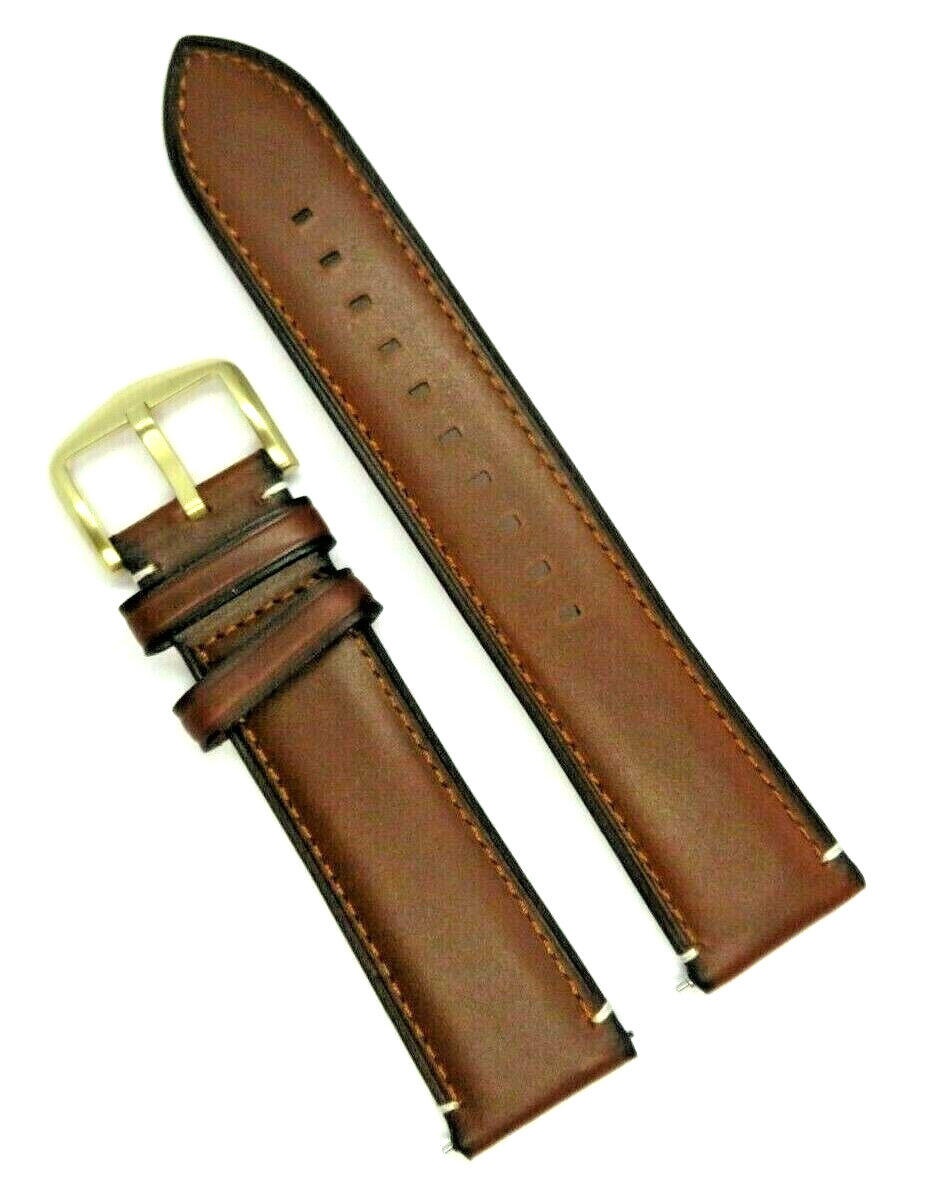 Fossil Original Replacement Leather Strap FS5297 Watch Band Brown 22 mm