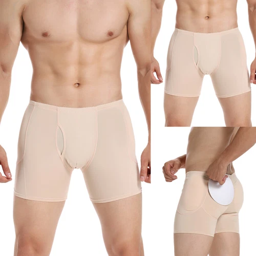 Mens High Waist Compression Tummy Control Boxer Shorts Body Shaper Girdles Pants - Bild 24 von 28