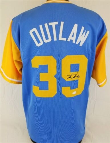 Kevin Kiermaier Signed Tampa Bay Rays (Players Weekend)'Outlaw' Jersey (JSA COA) - Picture 1 of 5