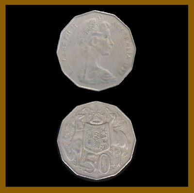 ⭐オーストラリアコイン　50セント　15枚セット　Australia　COIN Australia 50 Cents Coin, 1969-1984 KM# 68 Queen Elizabeth II