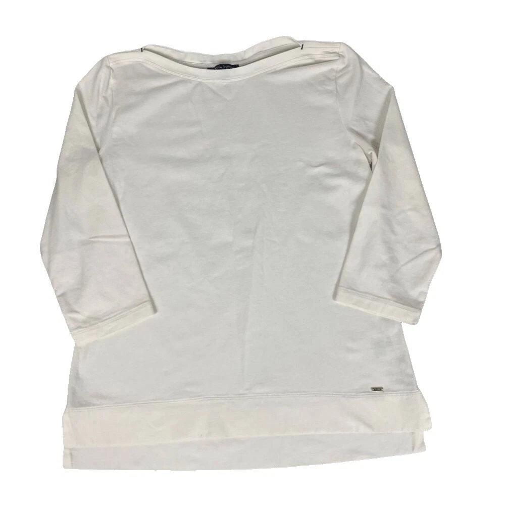 Tamanho P Branco para caminhada e acampamento Camisas, Blusas e Suéteres Femininos