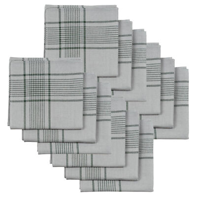 12x BW Taschentücher Baumwolle 50 x 50 cm Grau Oliv Bundeswehr Stofftaschentuch
