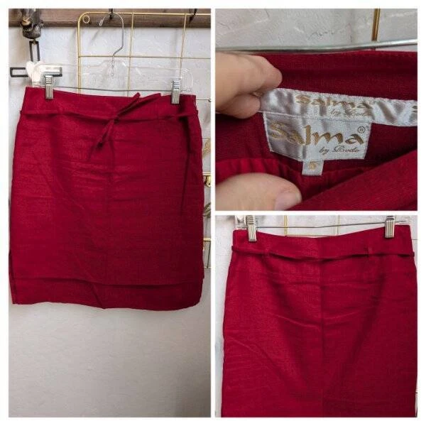 Made in Italy SZ SM MINT Vintage Salma by Rodo Linen A-Line Skirt