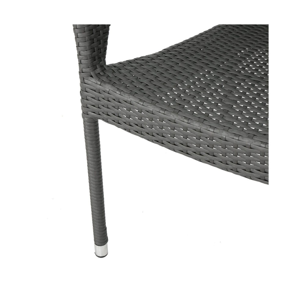 Christopher Knight Home Mirage Outdoor Wicker Stacking Chairs, 4Pcs