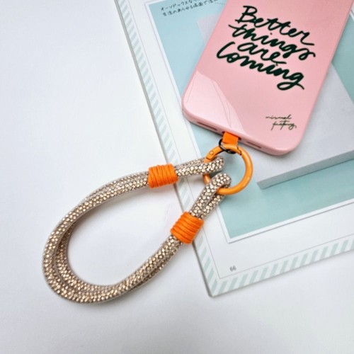 Bright Rhinestone Phone Lanyard Diamond Crystal Keychain Phone Accessories - Photo 10 sur 22