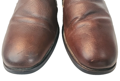 Aston Grey Brown Suede Slip-On Loafers for Men size 11 ASTON GREY COLLECTION Slip-On Loafers Brown Leather Dress  main image 3