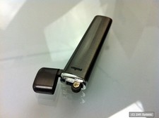 25 x mini zapalniczka Picoflam ze stali nierdzewnej szczotkowana w kolorze czarnym / czarnym, ciężka