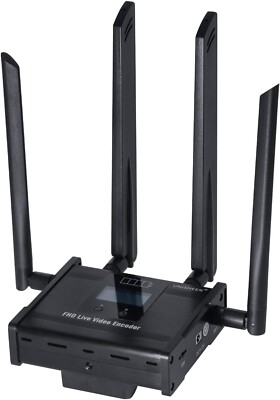 4G Video Encoder-H.264 & H.265 Low Latency Live Stream Transmitter for IP Broadc