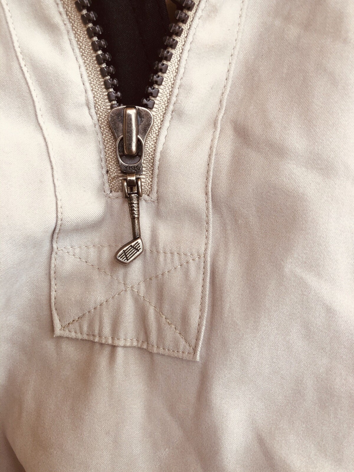 Sunice beige pullover windbreaker jacket with a h… - image 12